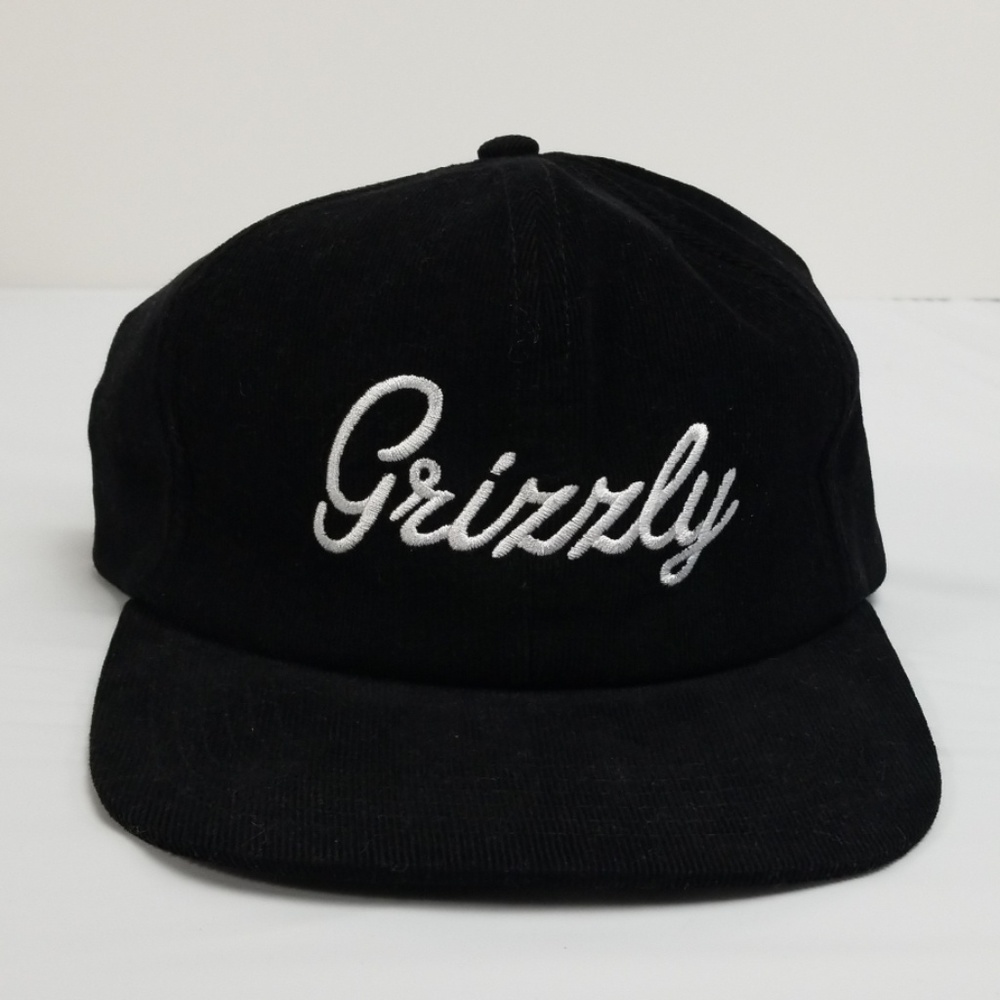 Grizzly Griptape Snapback Hat Skateboard Black 1sz